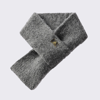 Men's Cashmere Classic Scarf, Outdoor Casual Plus Velvet Warm Knitted Scarf