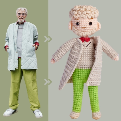 Custom Crochet Doll Personalized Gifts Handwoven Mini Look alike Dolls - Beautiful Woman Doll