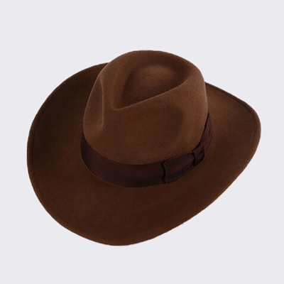 Jones Fedora 1930s Jackson Fedora Hats for Men Women 100% Wool Felt Wide Brim Hat