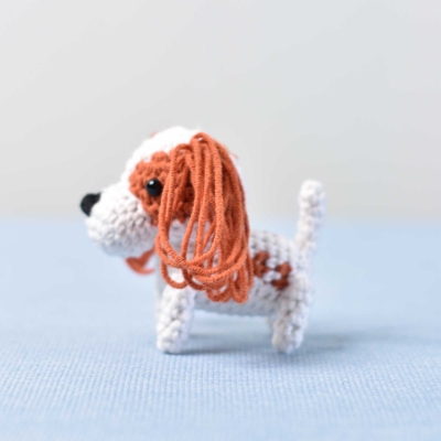 Spaniel Dog Crochet, Miniature Crochet Dog, Miniature Dog, Tiny Puppy, Tiny Dog