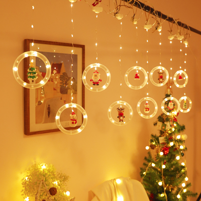   Christmas Light String Santa Claus Cartoon Style LED Light Room Outdoor Branch Decoration Light
