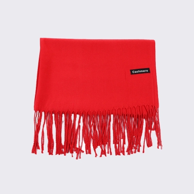 Autumn And Winter Macaron Solid Color Scarf, Oversized Fashionable And Elegant Tassel Shawl Suitable For All Seasons