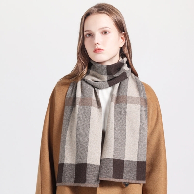   Women's Cashmere Scarf Plaid College British Style Warm Scarf