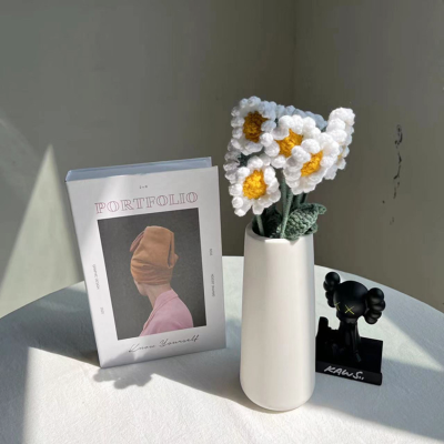   Crochet Daisy,  s Bouquet, Handmade Knitted Flowers, Gift For Her