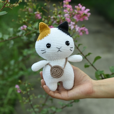 Amigurumi Kitten Stuffed Crochet - Tabby Crochet Cat - Calico Amigurumi Crochet - Gift for girl - A finished product Active
