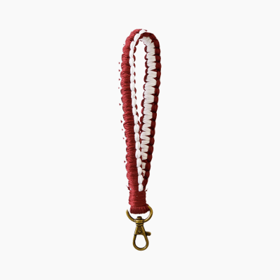 Macrame Hand-woven Wristlet Keychain Lanyard Boho Keychain Teacher Gift Braided