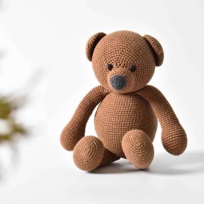 Amigurumi Noenie Bear Crochet Handmade Super Cute Toy - Gift To Kid