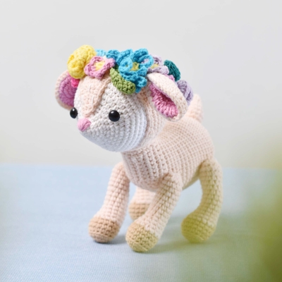 Stuffed Fawn Crochet, Handmade Fawn Plush Toy Baby Shower Gift, Deer Crocchet