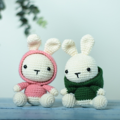 Amigurumi Rabbit , Bunny Crochet Toy For A Newborn Or Child Gift, Newborn Shower