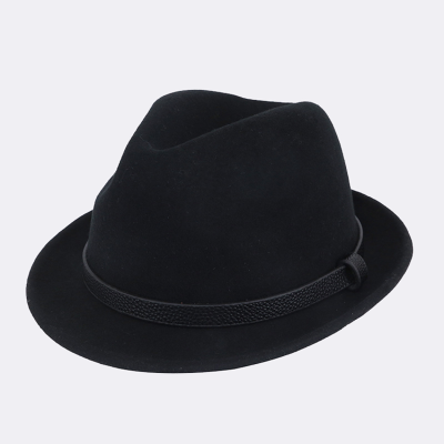 100% Wool Fedora Hats Short Brim 1920s Gatsby Gangster Fedora Dress Costume Unisex Winter Derby Hat