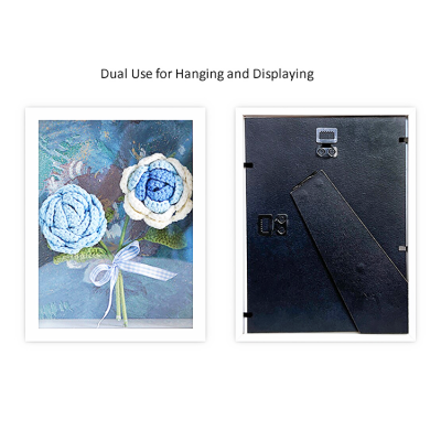 Knitted Tulip Bouquet Photo Frame, Home Decoration Gift