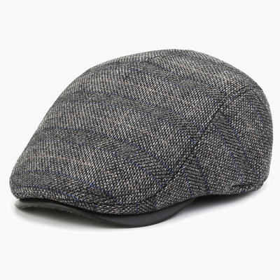 Newsboy Hats with Earflaps for Men Flat Cap Cotton Warm Driving Hunting Hat