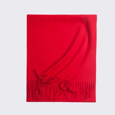 Unisex Wool Scarf Autumn And Winter Warm Solid Color Thickened Large Shawl