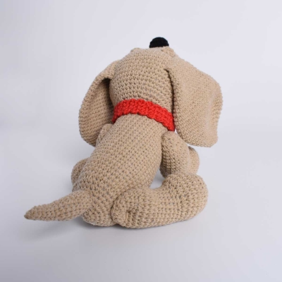 Crochet Dog, Basset Hound Dog, Stuffed Puppy, Animal Toy, Handmade Crochet Gift