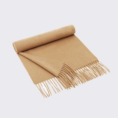   Unisex Cashmere Scarf, Solid Fringe Cashmere Scarf Shawl