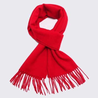   Women's Red Cashmere Scarf High Quality Winter Soft Large Shawl