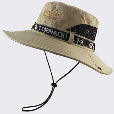 UPF 50+ Hats Men Sun Protector UV-proof Bucket Hat Large Wide Brim for Beach Fishing＆Hiking
