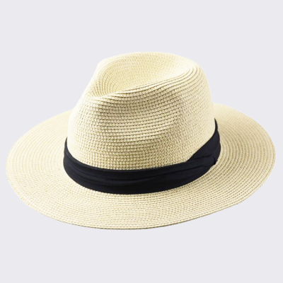 Handmade Classic Panama Hat UPF50+ Straw Foldable Hat Fine Braid Fedora Summer Beach Sun Hat