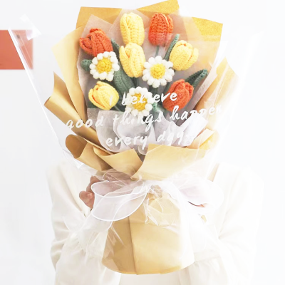 s Bouquet, a Bunch of Tulip Daisy, Anniversary Gift for Her