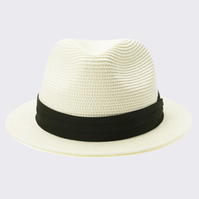   Handmade Fedora Short Brim Straw Hat Men Women Sun Hat Summer Panama Hats
