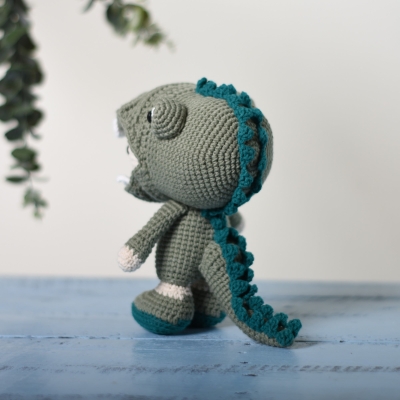 Little Crocodile Boy, Stuff Crocodile, Crochet Crocodile Toy, Handmade Animal