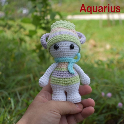 Amigurumi Horoscope Astrology Zodiac Doll Crochet Stuffed Handmade Toy
