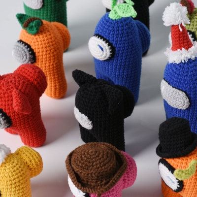 Among Us Stuffed Crochet - Among Us Game Amigurumi Plush Toy - Best Gift For Kids